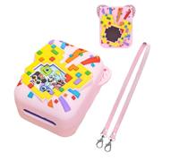 Funda de silicona para mascota digital Bitzee Dissinney, juguete interactivo, funda protectora para mascotas virtuales electrónicas, con cordón (rosa)