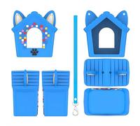 Funda de silicona para mascota digital interactiva Bitzee Doghouse, funda protectora a prueba de golpes para Doghouse Bitzee, accesorios electrónicos virtuales para mascotas (azul)