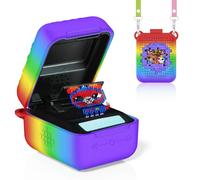 Funda de silicona para mascotas Bitzee Digital, diseño portátil para niños, absorbe los golpes, fácil de transportar, funda digital para mascotas 2023 (color rojo mezclado)