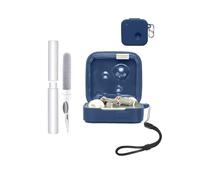 Funda de silicona para Nothing Ear (3) Auriculares in-ear inalámbricos, antigolpes, toergy impermeable, suave y duradero, con cordón, llavero y herramienta de limpieza, color azul