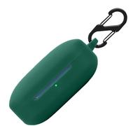 Funda de silicona para OnePlus Buds 3, funda a prueba de golpes y funda protectora de piel para OnePlus Buds 3 con llavero (verde oscuro)