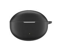 Funda de Silicona para OnePlus Nord Buds 3 Pro, Auriculares Inalámbricos Funda Protectora Suave Funda de Piel a Prueba de Golpes con Mosquetón Antipérdida (Negro)