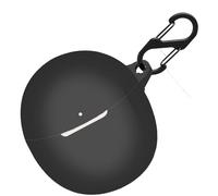 Funda de silicona para Oppo Enco Air 3, funda protectora a prueba de golpes y funda protectora para Oppo Enco Air3 con llavero (negro)