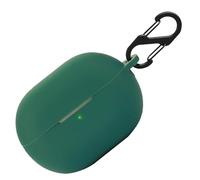 Funda de silicona para Oppo Enco Free 2 / Enco Free 2i, funda protectora a prueba de golpes y funda protectora para la piel para Oppo Enco Free2 / Enco Free2i con llavero (verde oscuro)
