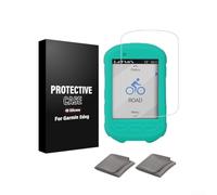 Funda de silicona para ordenador de bicicleta con película templada HD para Garmin Edge 1030 830 530 y ELEMNT 2 Ciclismo GPS Protección (530 Verde)