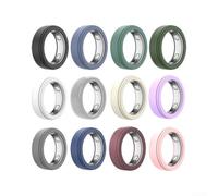 Funda de silicona para Oura Ring Gen 5-12 piezas, antiarañazos, ligera, a prueba de golpes, talla S M (M)