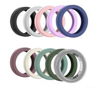 Funda de silicona para Oura Ring Gen 5-12 piezas, antiarañazos, ligera, a prueba de golpes, tamaño S M (S)
