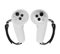 Funda de Silicona para Pico4 Ultra,VR Asas Funda Protectora con Correa De Mano Ajustable,Funda De Suave Agarre Protectora Accesorios para Pico4 Ultra (Blanco)
