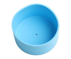 Funda de silicona para protección de copa de vidrio, antideslizante y características de quemaduras, diseñada para mayor comodidad, fácil de limpiar y mantener (azul)