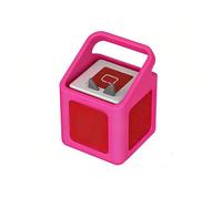 Funda de silicona para reproductor de audio Toniebox,: Silicona suave a prueba de golpes con mango (rosa)