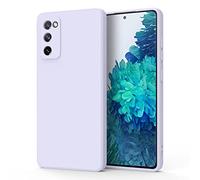 Funda de silicona para Samsung Galaxy S20 FE, cubierta de goma de gel suave al tacto, protección completa a prueba de golpes, cubierta líquida para Samsung S20 FE 5G/4G, color morado