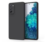 Funda de silicona para Samsung Galaxy S20 FE, cubierta de goma de gel suave al tacto, protección completa a prueba de golpes, funda protectora líquida para Samsung S20 FE 5G/4G, color negro