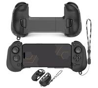 Funda de silicona para SCUF Nomad, funda protectora de agarre compatible con SCUF Nomad Wireless iPhone controlador de juegos móviles, funda protectora con asa con cordón (negro)