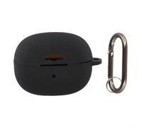 Funda de silicona para Shokz OpenDots ONE: funda a prueba de golpes con mosquetón y kit de limpieza, carcasa a prueba de polvo (negro)