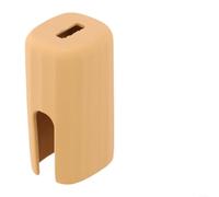 Funda de silicona para Skullcandy 360 con kit de limpieza, cubierta a prueba de golpes y gancho de mosquetón (marrón)