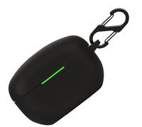 Funda de silicona para Sony LinkBuds S WF-LS900N, funda resistente a los golpes y funda protectora para Sony LinkBuds S WF-LS900N con llavero (negro)