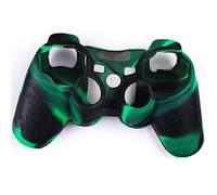 Funda de silicona para Sony PS3 Controller Playstation 3 Dualshock Wireless Game Controllers (AY (BL+GR))