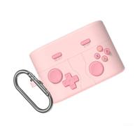 Funda de silicona para Sony WF-1000XM6, para protección suave premium, antiarañazos, a prueba de golpes, con gancho para llavero (rosa)