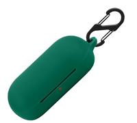 Funda de silicona para Sony WF-C500, resistente a los golpes y carcasa protectora para Sony WF-C500 con llavero (verde oscuro)