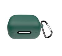 Funda de silicona para Soundcore P30i, funda protectora para auriculares con mosquetón, protección completa para Soundcore P30i, a prueba de caídas y polvo (verde oscuro)