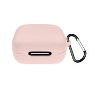 Funda de silicona para Soundcore P30i, funda protectora para auriculares con mosquetón, protección completa para Soundcore P30i, accesorios para auriculares a prueba de caídas y polvo (rosa)