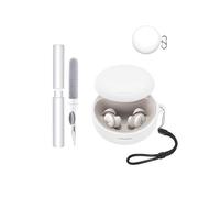 Funda de silicona para Soundcore Sleep A30 by Anker Open-Ear Auriculares - Resistente a golpes, toergy impermeable, suave y duradera, con cordón, llavero y herramienta de limpieza, color blanco