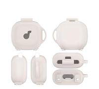 Funda de Silicona para Soundcore Sport X20 con Mosquetón, Funda Protectora de Auriculares Funda Ultradelgada para Auriculares para Soundcore Sport X20 (Blanco)