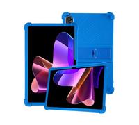 Funda de silicona para tablet Blackview MEGA 2 de 12 pulgadas con cobertura completa, a prueba de golpes, antiarañazos, soporte ajustable y funda de silicona suave, color azul