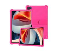 Funda de silicona para tablet Doogee T20/T20S de 10.4 pulgadas con cobertura completa, a prueba de golpes, antiarañazos, soporte ajustable y funda de silicona suave, color rosa