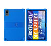 Funda de silicona para tablet Teclast T60 de 12 pulgadas, apta para niños, funda de silicona suave ajustable para Teclast T60 de 12 pulgadas (azul oscuro)