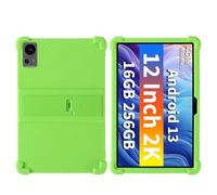 Funda de silicona para tablet Teclast T60 de 12 pulgadas, apta para niños, funda de silicona suave ajustable para Teclast T60 de 12 pulgadas (verde)