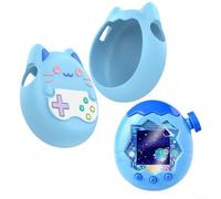 Funda de silicona para Tamagotchi Paradise con protección de pantalla y cordón diseñada para conexión a máquina de mascotas para proteger contra arañazos e impactos (morado)
