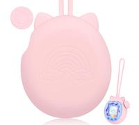 Funda de Silicona para Tamagotchi Paradise, diseño Rosa con Correa para la muñeca, Lavable y antigolpes, Jugadores de Consolas portátiles (Rosa)