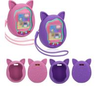 Funda de silicona para Tamagotchi Uni, carcasa protectora suave, funda a prueba de golpes para dispositivo Tamagotchi Uni (morado)