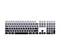Funda de silicona para teclado Apple Magic Keyboard con Touch ID, modelo A2520, Mac Studio 2022 y iMac 2021, chip M1 de 24 pulgadas, antipolvo (negro)
