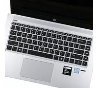 Funda de silicona para teclado HP Elitebook 840 G5 y 840 G6, HP Elitebook 745 G5 y 745 G6 14 pulgadas Notebook/HP ZBook 14U G5 14 pulgadas Protector de teclado (con apuntado), color negro