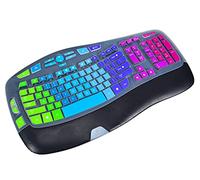 Funda de silicona para teclado Logitech K350 MK550 MK570 Wireless Wave, Logitech K350 MK550 Protector de piel para teclado, arcoíris