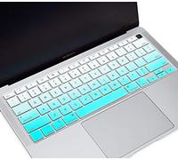 Funda de silicona para teclado MacBook Air 2020 para A2179 de 13 pulgadas con Touch ID, accesorios protectores de teclado, color menta degradado