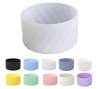Funda de silicona para vaso Stanley 40 de 30 onzas, cubierta inferior antideslizante, manga inferior de taza de 2.95 pulgadas de diámetro, cubierta protectora inferior de botella de agua para