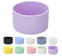 Funda de silicona para vaso Stanley 40 de 30 onzas, cubierta inferior antideslizante, manga inferior de taza de 2.95 pulgadas de diámetro, cubierta protectora inferior de botella de agua para