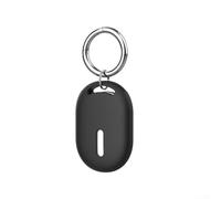 Funda de silicona para Xiaomi Tag, diseñada para posicionador, 48,3 x 33,6 x 10,15 mm, mantiene el factor de forma original con aberturas funcionales (negro)