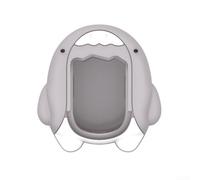 Funda de silicona personalizada para Tamagotchi Original, garantiza protección contra arañazos y cuenta con un práctico cordón para un fácil transporte (gris)
