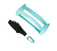 Funda de Silicona Portátil Compatible con JBL Flip 5, Funda Protectora Ultraligera para Altavoz Bluetooth con Correa para el Hombro y Mosquetón (Verde Menta)