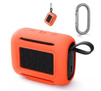 Funda de Silicona Portátil para JBL GO 5 Funda Protectora Lavable Antiimpacto, a Prueba de Golpes, Carcasa Suave para Altavoz GO 5, Carcasa Ultrafina de Cobertura Completa (Naranja)