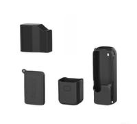 Funda de silicona probada para DJI Pocket 4Pro que ofrece protección equilibrada y maniobrabilidad del dispositivo (juego de 4 piezas negro)