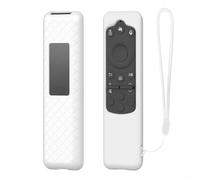 Funda de silicona que absorbe los golpes diseñada específicamente para los modelos remotos Samsung BN59-01480A BN59-01455A TM2560E (blanco)