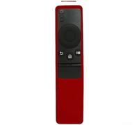 Funda de silicona que brilla en la oscuridad para mando a distancia Samsung BN59 - Funda protectora a prueba de golpes y polvo con agarre antideslizante - Funda lavable para Smart TV QLED LED 4K (rojo