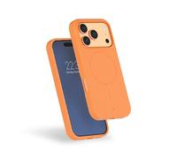 Funda de silicona reforzada MagSafe para IP17 Pro naranja