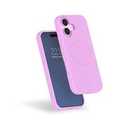Funda de silicona reforzada MagSafe para IP17 violeta