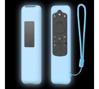 Funda de silicona resistente a caídas compatible con controles remotos Samsung BN59-01480A BN59-01455A y TM2560E para manejo diario (azul luminoso)